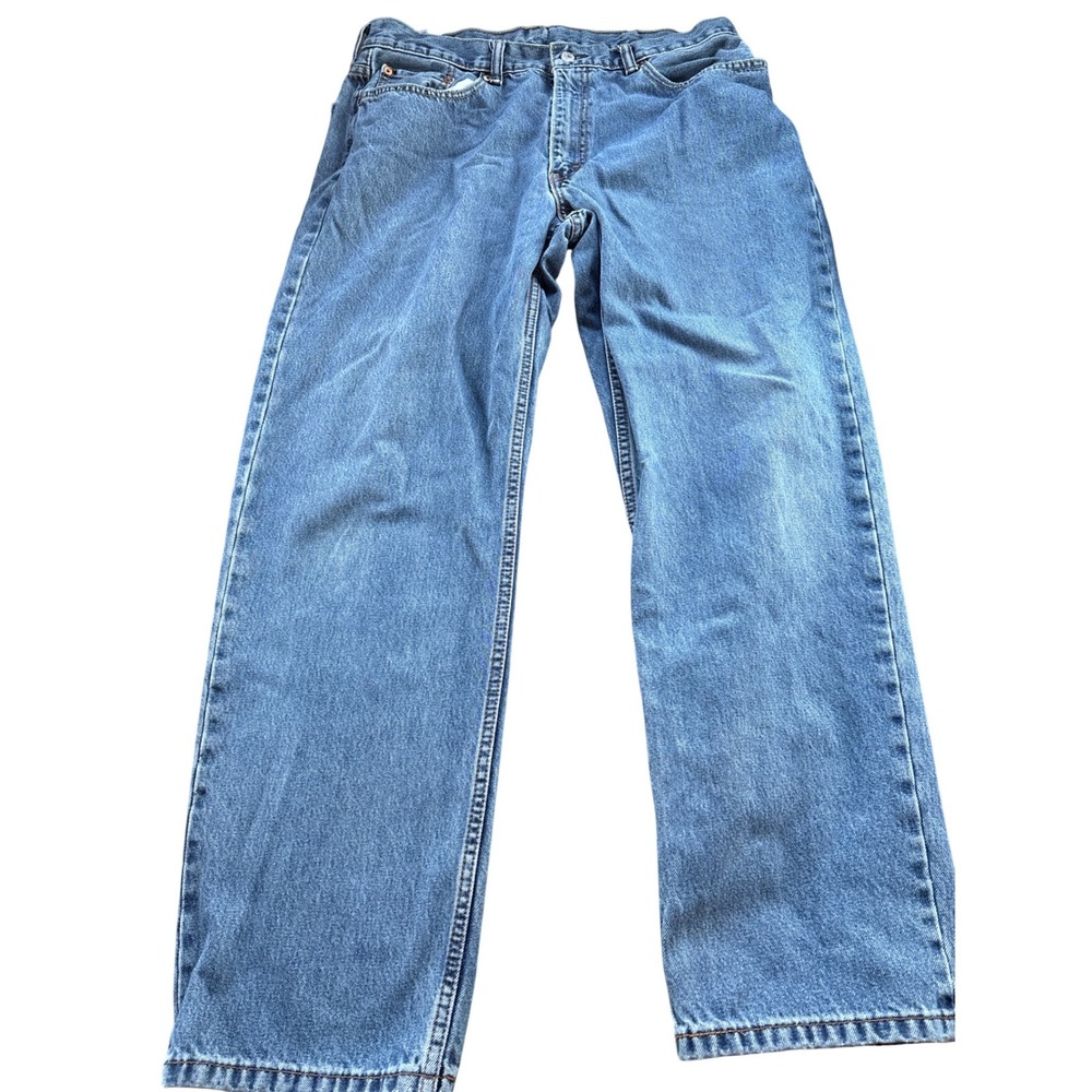 Levis 505 Regular‎ Fit Straight Leg Mens Jeans Medium Wash Blue W38 L32 505-0216